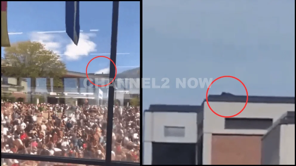 Man Spotted on Roof Moments After Charlie Kirk Shooting