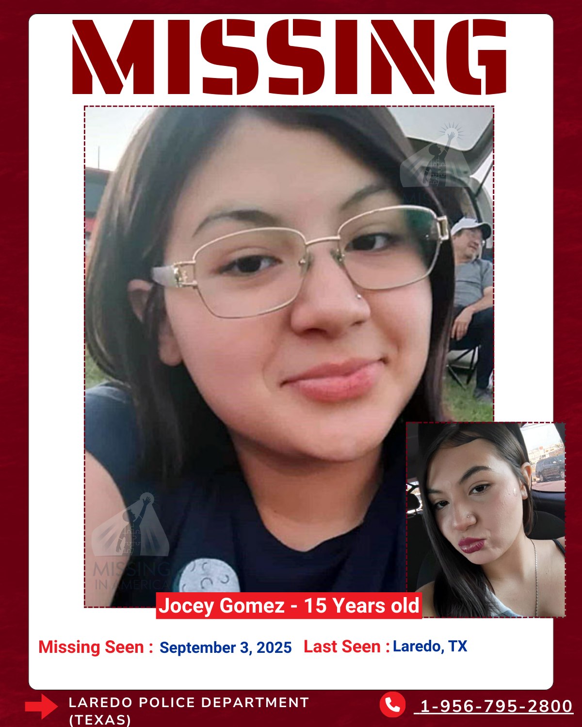 MISSING TEEN ALERT – LAREDO, TEXAS
