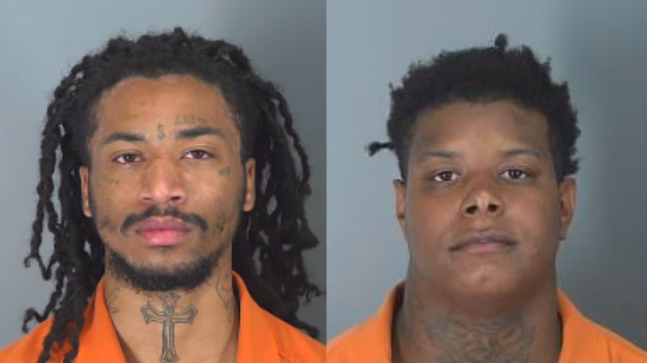 Two Men Charged After Gunfire Erupts at Spartanburg County Hotel, Injuring Three